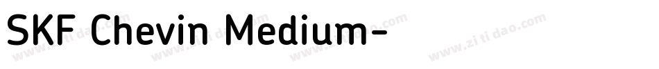 SKF Chevin Medium字体转换